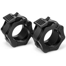 2PCS Barbell Clamps Quick Release Pair of Locking Olympic Barbell Clips for Weightlifting, Workout, Strength and Training