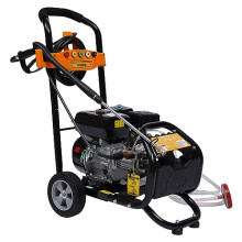 420cc Petrol Pressure Washer, 7.5HP Garden Engine High Power Jet Cleaner Tool, Petrol Engine High Power Cleaner, Multiple Nozzles, Two 8-inch wheels,