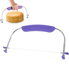 27cm/10 Inch Cakes Leveller, Professional cake Cutter with Adjustable Stainless Steel Wire and Grip Handle, Cake Slicer for Baking, baking Accessory