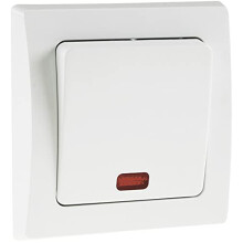 Chilitec Delphi Control Switch with Light/with Frame/Flush-Mounted White 19719