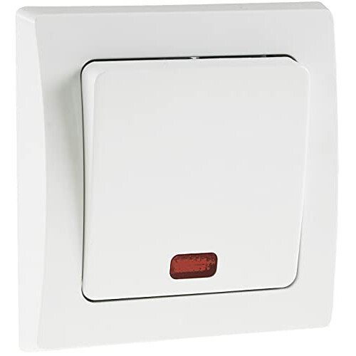 Chilitec Delphi Control Switch with Light/with Frame/Flush-Mounted White 19719