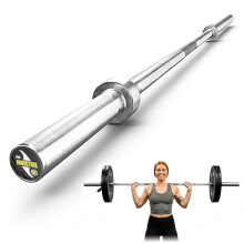 RAGE Fitness Men's Invictus Men's Barbell, Chrome, 7'
