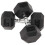 Fitvids Rubber Encased Hex Dumbbells, 35LB, Pair 1