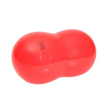GYMNIC Physio Roll Double Ball max Ø 40 cm/L 65 cm red for physiotherapy, ideal for balance exercises, coordination and therapeutic support for