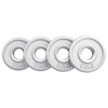 GORILLA SPORTS Weight Plates - 1,25kg, 2kg, 2,5kg, 5kg, 10kg, 15kg, 20kg, 25kg, 30kg, Single or Set, 30mm, Chrome - Weight Discs, Dumbbell Barbell