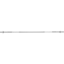 GORILLA SPORTS Barbell Bar - 170 cm / 67 Inch, 30 mm, Max. Load 200 kg, with 2 Spinlock Collars, Anti-Slip, Knurled Handle, Chrome-Plated - Weight