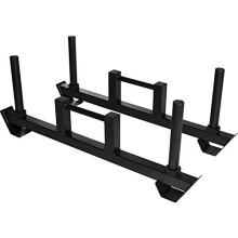 Gorilla Sports Strongman Farmers Walk Bars – Set of 2 – Suitable for Use with 50 mm Discs – Knurled Grips