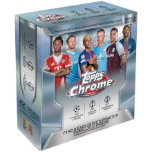 2025-26 Topps Chrome UEFA Club Competitions Soccer - Factory Sealed - Mega Box