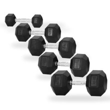 Rubber Hex Dumbbells, Exercise Weights Dumbbell, 5kg,10kg,15kg, 20kg, 25kg, Weights Sets Home Gym Fitness Hexagonal Dumbbells Kit Weight Lifting
