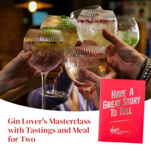 Virgin Experience Days Gin Lover's Masterclass with Tastings and Meal for Two - Guided tasting adventure with premium gins, with your favourite gin