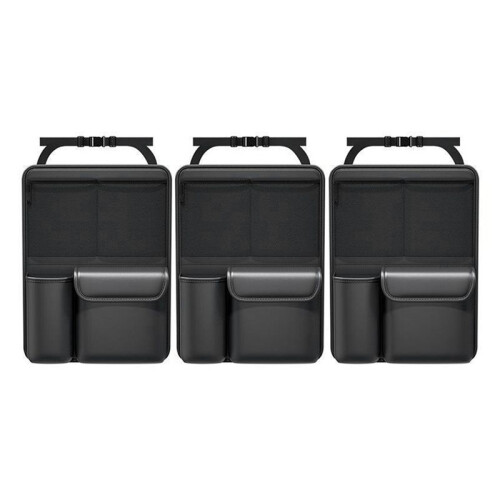 Car Trunk Leather Storage Bag Set Foldable Car  Back Tools Organizer Multifunctional UV Storage Suv  Organizer