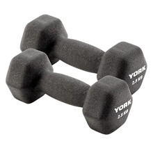York Neoprene Hex Dumbbells Pairs 2.5kg x 2