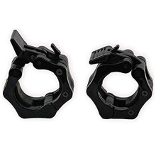 MAXSTRENGTH Olympic Spin Locks Red Dumbells Barbells Vinly 2" (Black)