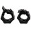 MAXSTRENGTH Olympic Spin Locks Red Dumbells Barbells Vinly 2" (Black) 1