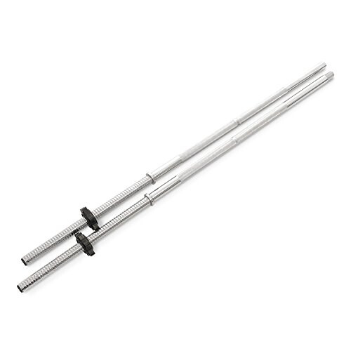 BODYPOWER 5' Hollow 2 Piece Standard Spinlock Bar with Collars