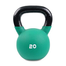 BODYPOWER 20kg Neoprene Covered Kettlebell (Green)