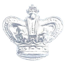 Royal Crown Orange Lodge Order Silver Nickel Plated for Collarette Sash