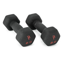 BODYPOWER 2Kg Neoprene Hex Dumbbells (x2)