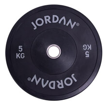 Jordan Fitness Olympic Bumper Plates High Grade Black Rubber 5KG