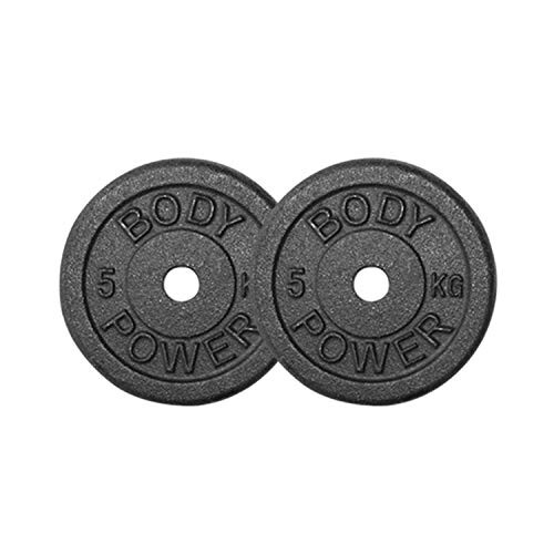 BODYPOWER 5Kg Cast Iron Standard Weight Plates (x2)