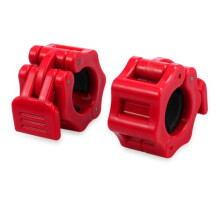 TnP Rubber Barbell Collars – Locking 1" Stanadard Size Weight Clamps Lock Jaw - Quick Release Collar Clips – Bar Clamps Great for Crossfit,