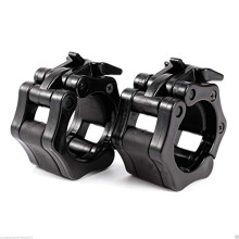 TnP Rubber Barbell Collars – Locking 1" Stanadard Size Weight Clamps Lock Jaw - Quick Release Collar Clips – Bar Clamps Great for Crossfit,