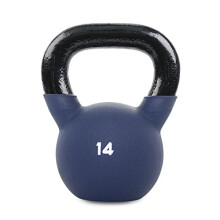 BODYPOWER 14kg Neoprene Covered Kettlebell (Dark Blue)