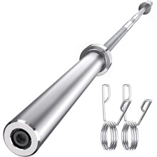 TnP Distribution Olympic Bar Weight Lifting Barbell Straight Bar 5' / 5 feet - 12.5KG Spring Collars Included