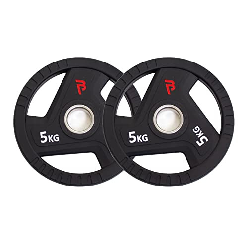 BODYPOWER 5Kg Urethane Olympic Discs (x2)