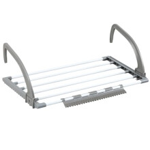 Greenfields Compact Foldable Radiator Clothes Airer Drying Space, 5 Sturdy Bars, Space-Saving Laundry Drying Rack for Indoor Use