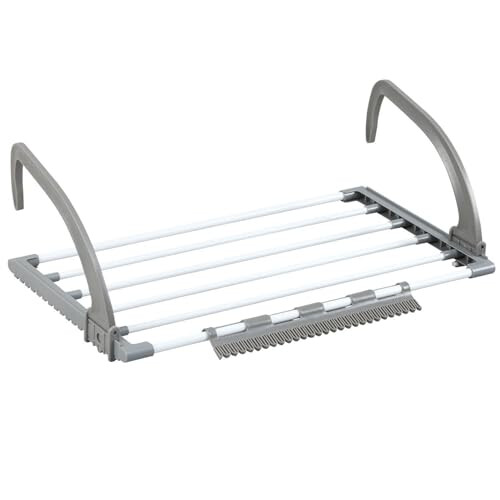 Greenfields Compact Foldable Radiator Clothes Airer Drying Space, 5 Sturdy Bars, Space-Saving Laundry Drying Rack for Indoor Use