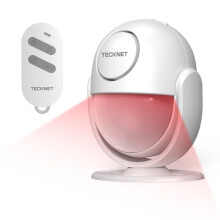 TECKNET Shed Alarm with Remote Control, Motion Sensor Alarm, 125dB Fall Alarm for Elderly with SOS Function, Infrared Motion Detector Burglar Alarm