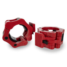 Bodymax Olympic Lockjaw Collars Set – Red Heavy-Duty Quick-Release Clamp for 2″ Olympic Plates – Secure & Durable Weight-Lifting Clips for