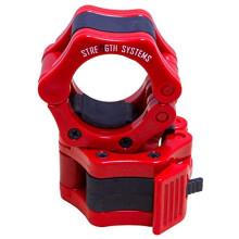 Strength Shop Olympic Flip Lock Collar (Pair) (Red)