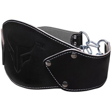Mytra Fusion Dip Belt Leather Fitness Dipping Belt Heavy Duty One Size Weight Dip belt with chains