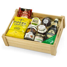 Ploughman's Choice in Wooden Crate With Guinness