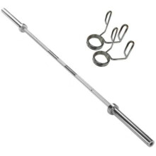 Olympic Weight Lifting Barbell Bars With Spring Collars 4ft with free collars