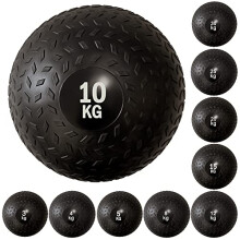 Fitness Slam Ball Weights No Bounce Medicine Ball Heavy Duty Easy Grip Rubber Power Strength Training Home Gym Fitness Workout Equipment Core Ab
