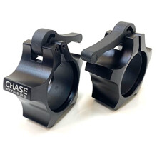 Chase Fitness Aluminum Locking Collar 2" Inch 50mm Olympic Dumbbell Barbell Premium Quality (Black)