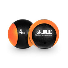 JLL Medicine Balls 1-10kg, Heavy Duty Rubber, Colour Coded Weights - For Weight Training, Exercise, Fitness, MMA, Boxing (4)