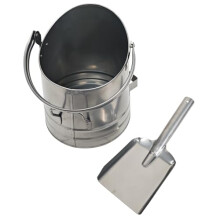 ???????? ????? ?????? ?????? ???? & ??? ?????? ???? ?????? | H29xW22xD25cm | Heat-Resistant Metal Bucket for Fireplace | Accessory for Ash & Coal