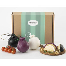 Shorrocks Lancashire Cheese Bomb Gift Hamper Containing Three, 230g Cheese Bombs - Traditional Lancashire Bomb, Red Onion Bomb & Vintage Gold Bomb.