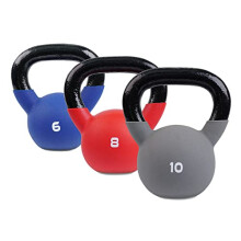 BODYPOWER Neoprene Covered Kettlebell Set (6kg, 8kg & 10kg)