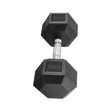 Hex Dumbbells 20kg Anti-Roll Design Rubber Coated Free Weights Dumbbell Set for Home Gym Strength Training Muscle Toning & Weightlifting