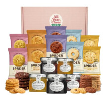 All Year Cheer British Biscuit & Jam Gift Box – Assorted Biscuits with Fruit Jams – Gift-Ready Selection Box – Suitable for Sharing or Gifting