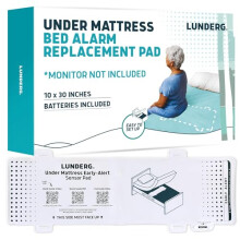 Lunderg Under Mattress Bed Alarm Pad - Pager NOT Included - Wireless Invisible Replacement or Extra Sensor Pad - For Lunderg Under Mattress Bed Alarm