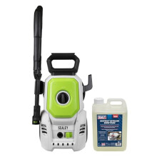 Sealey Pressure Washer 100bar 390L/hr with Snow Foam & Snow Foam Gun with Detailing Foam - PW1610COMBO