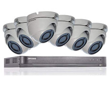 HIKVISION 5MP CCTV SECURITY SYSTEM 4K DVR 8CH 2TB H.265+ HIK 5 MP 2.8MM 6X CAMERAS OUTDOOR NIGHT VISION KIT UK SELLER DS-7208HUHI-K1
