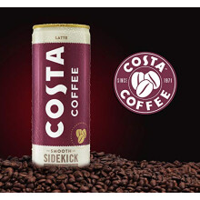 Costa Coffee Iced Coffee 12 x 250ml Cans (Latte, 12 x 250ml)
