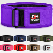 DXM SPORTS Self-Locking Weight Lifting Belt - Men Women Gym Fitness Strength Training, Bodybuilding Powerlifting Weightlifting Workout, Deadlift